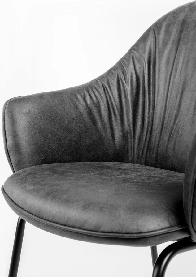 Karrige me mbështetëse duarsh Tosca, ngjyrë gri, 62x63x90.5cm