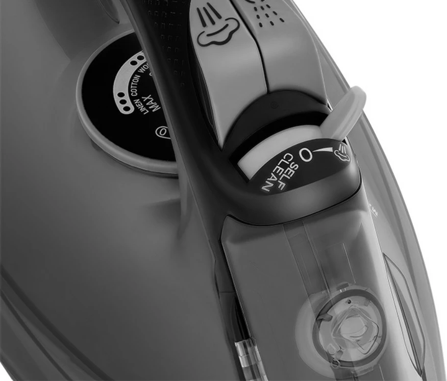 Hekur me avull, Lafe, GlidePro LAFZEL47582, 2600W, shollë qeramike, depozitë 600 ml, i zi