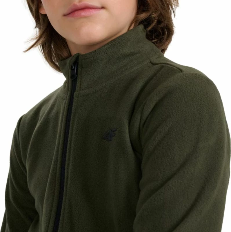 Xhemper fleece për djem 4F, khaki [Madhësia: 134]
