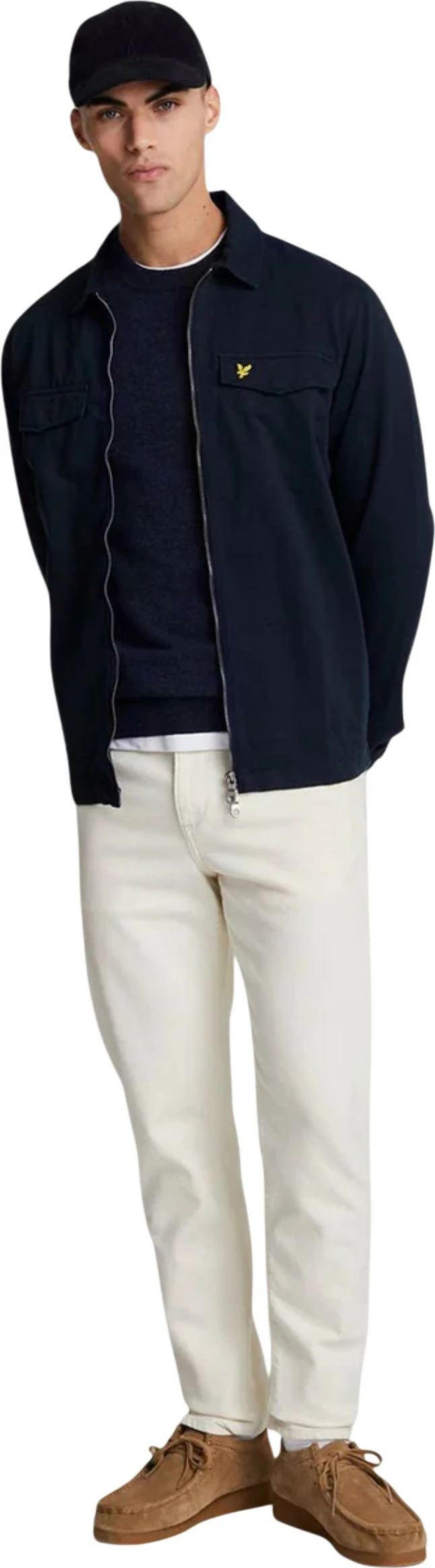 Xhemper për meshkuj Lyle & Scott KN2114VC, i kaltër i errët [Madhësia: L]