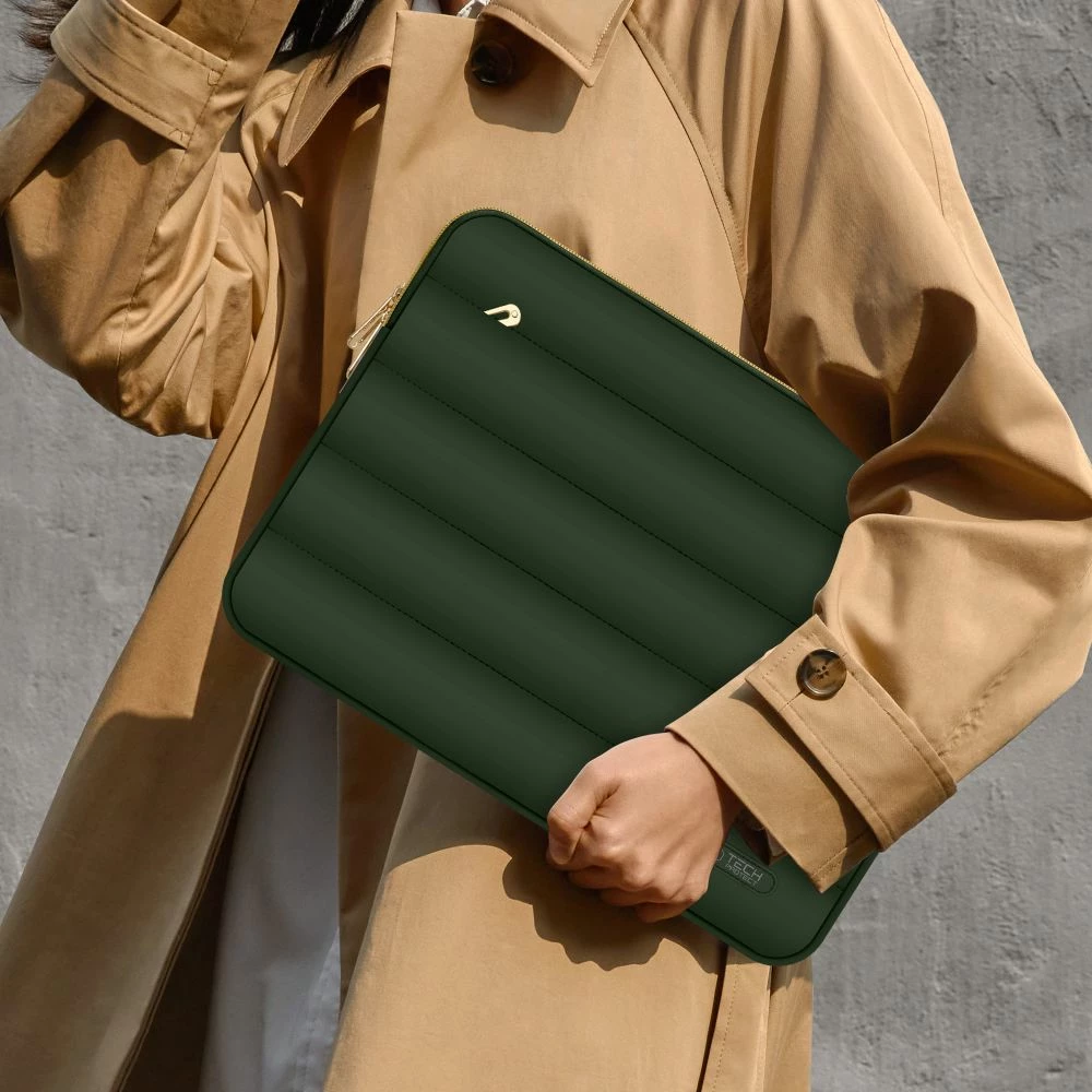 Qantë laptopi Tech-Protect Puffy 15-16", e gjelbërt