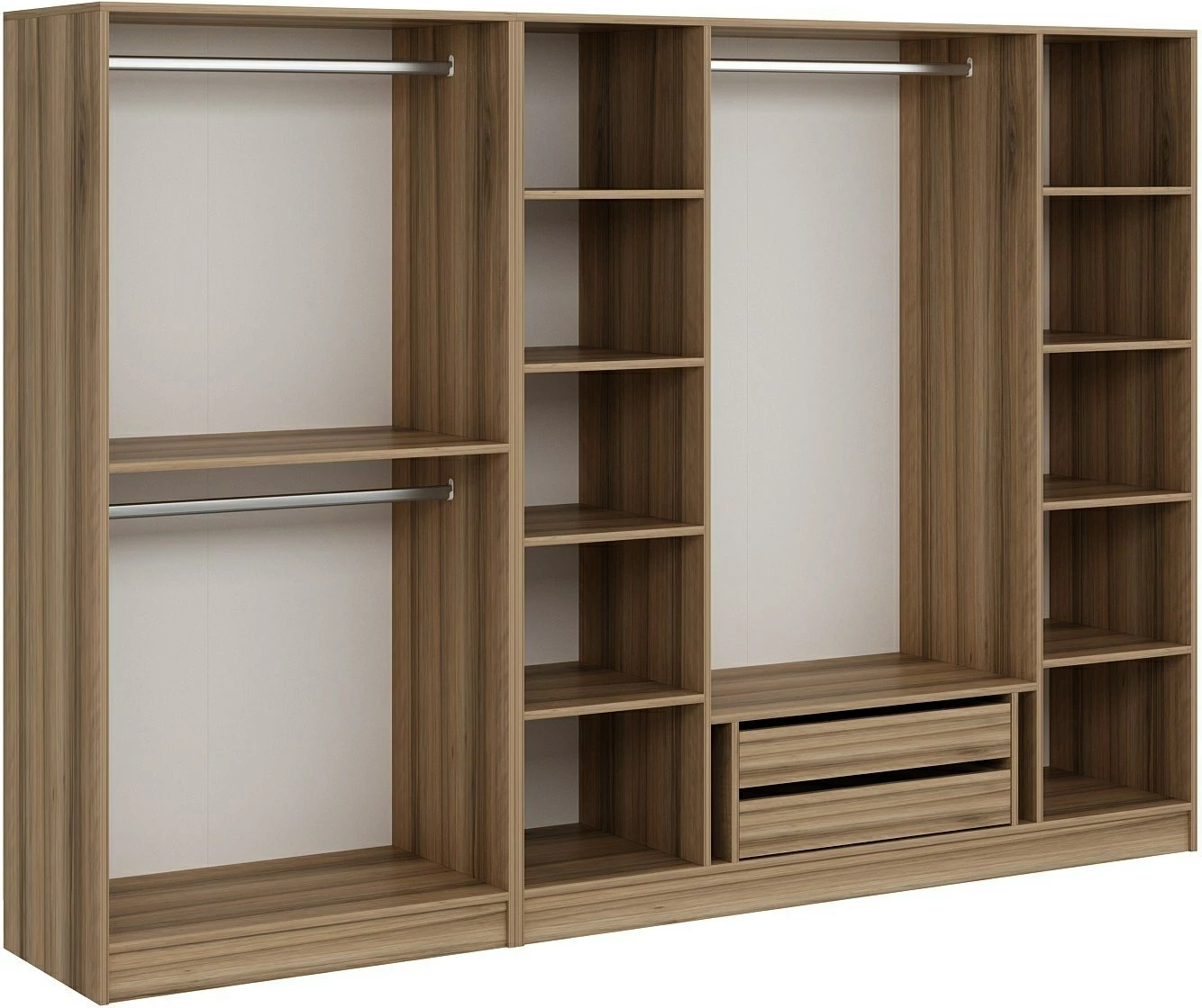 Dollap garderobe, ngjyrë dore, Skye Decor, 7670, 270x210x52 cm