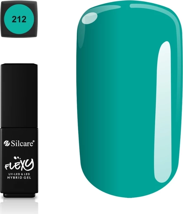 Llak për thonj hibrid Silcare Flexy Hybrid Gel 212, 4.5g