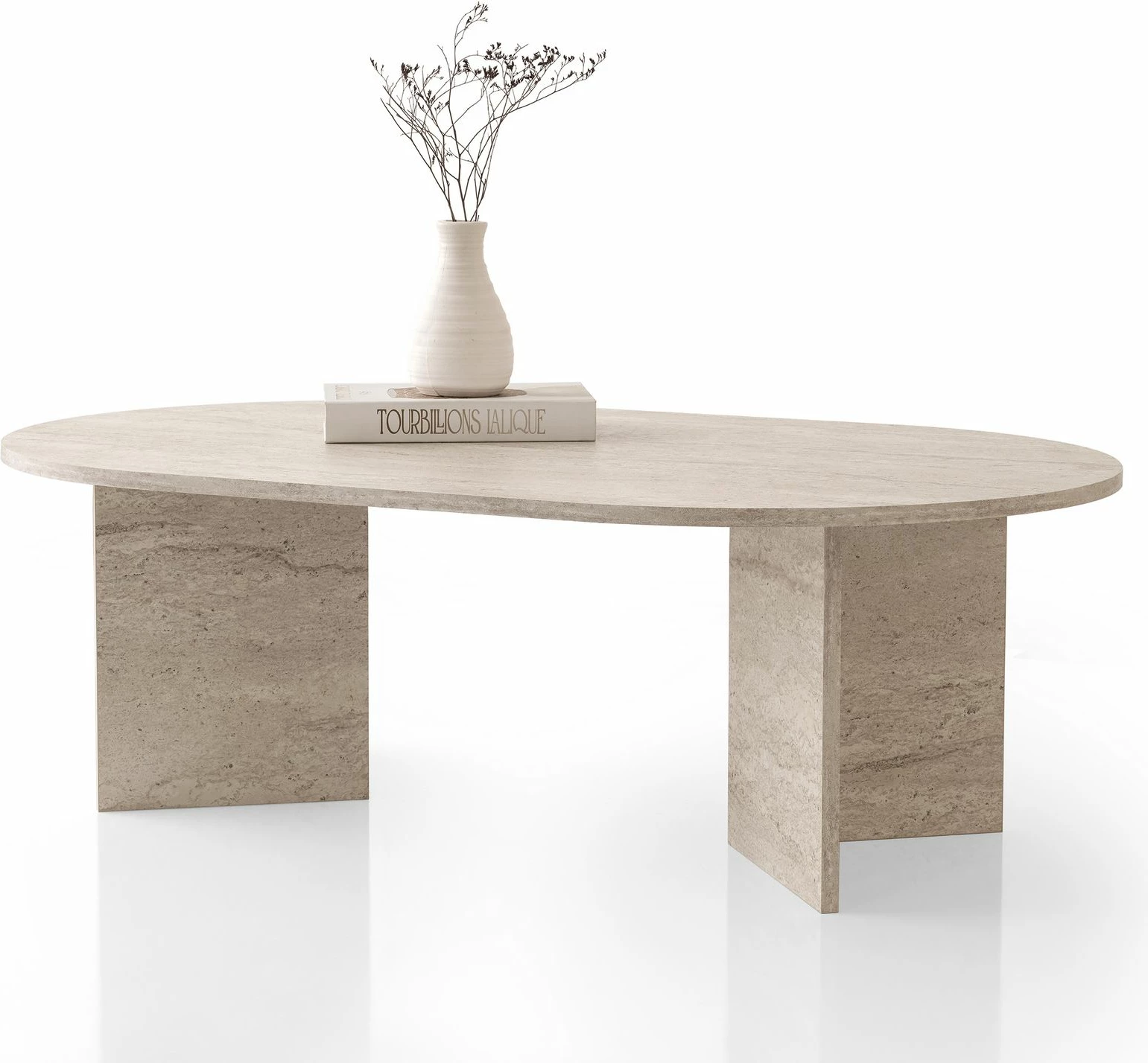 Tavolinë kafeje Skye Decor, ngjyrë travertine, Oscar - 9544