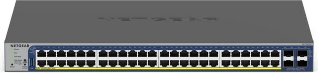Switch i menaxhueshëm NETGEAR GS752TXP, 52 porta, PoE+, i zi