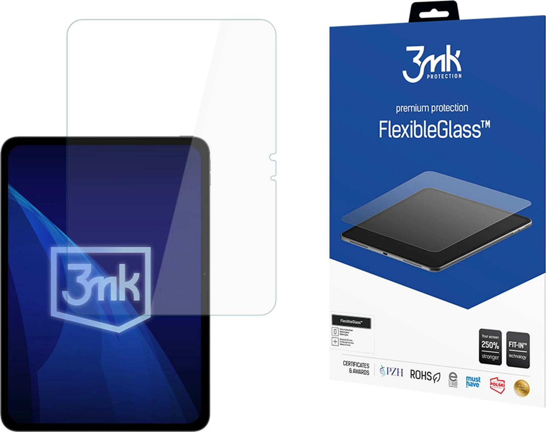 Mbrojtëse ekrani xham hibrid 3mk FlexibleGlass për Apple iPad Pro 11" 2025 (Gen. 6)