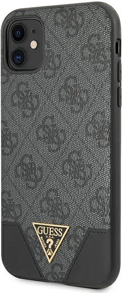 Mbështjellës Guess 4G Triangle Collection për iPhone 11/XR, 6.1", Gri