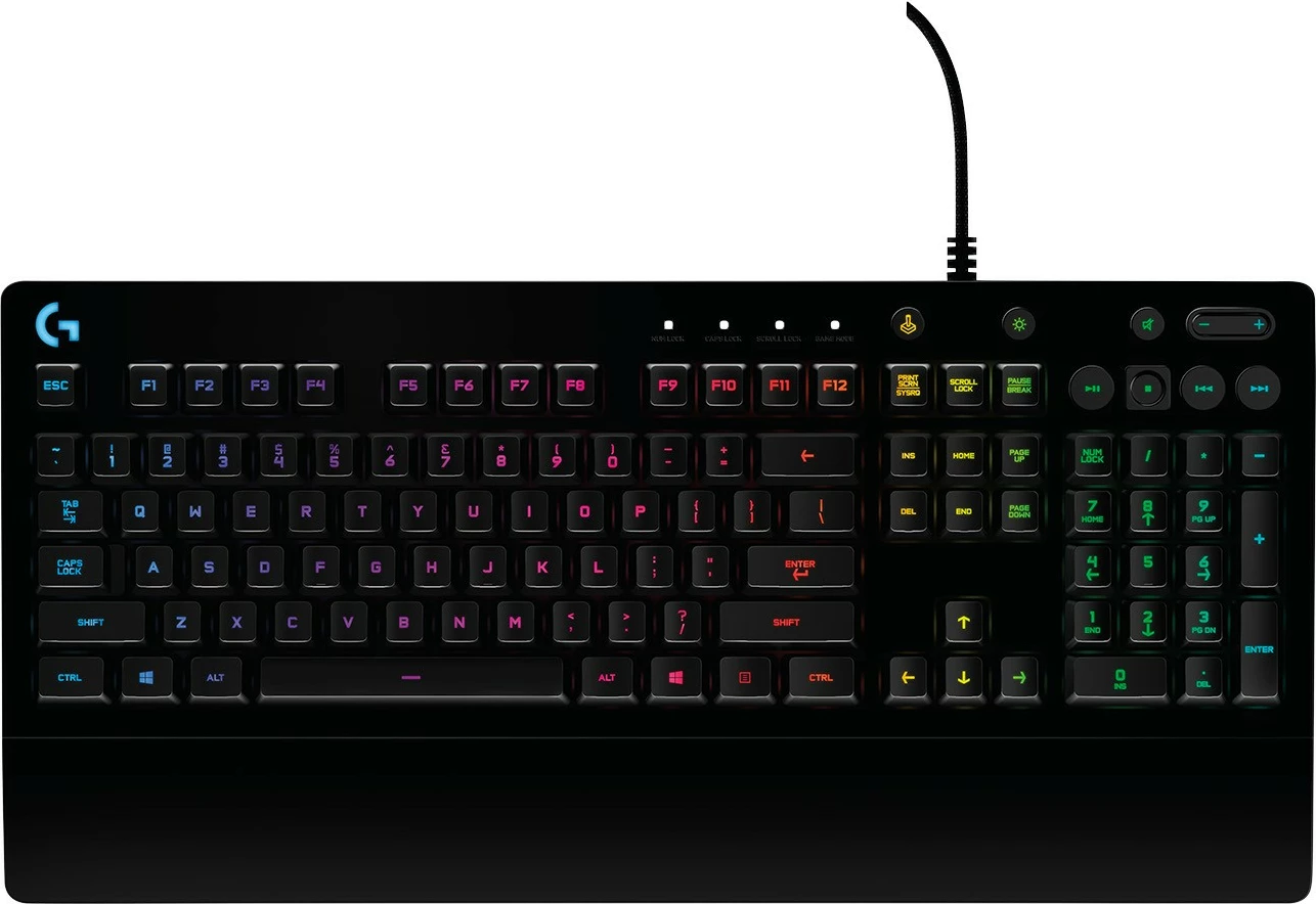 Tastierë gaming Logitech G213 Prodigy me drita RGB, me kabllo, e zezë