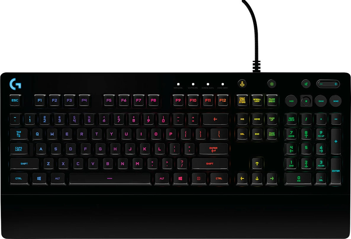 Tastierë gaming Logitech G213 Prodigy me drita RGB, me kabllo, e zezë