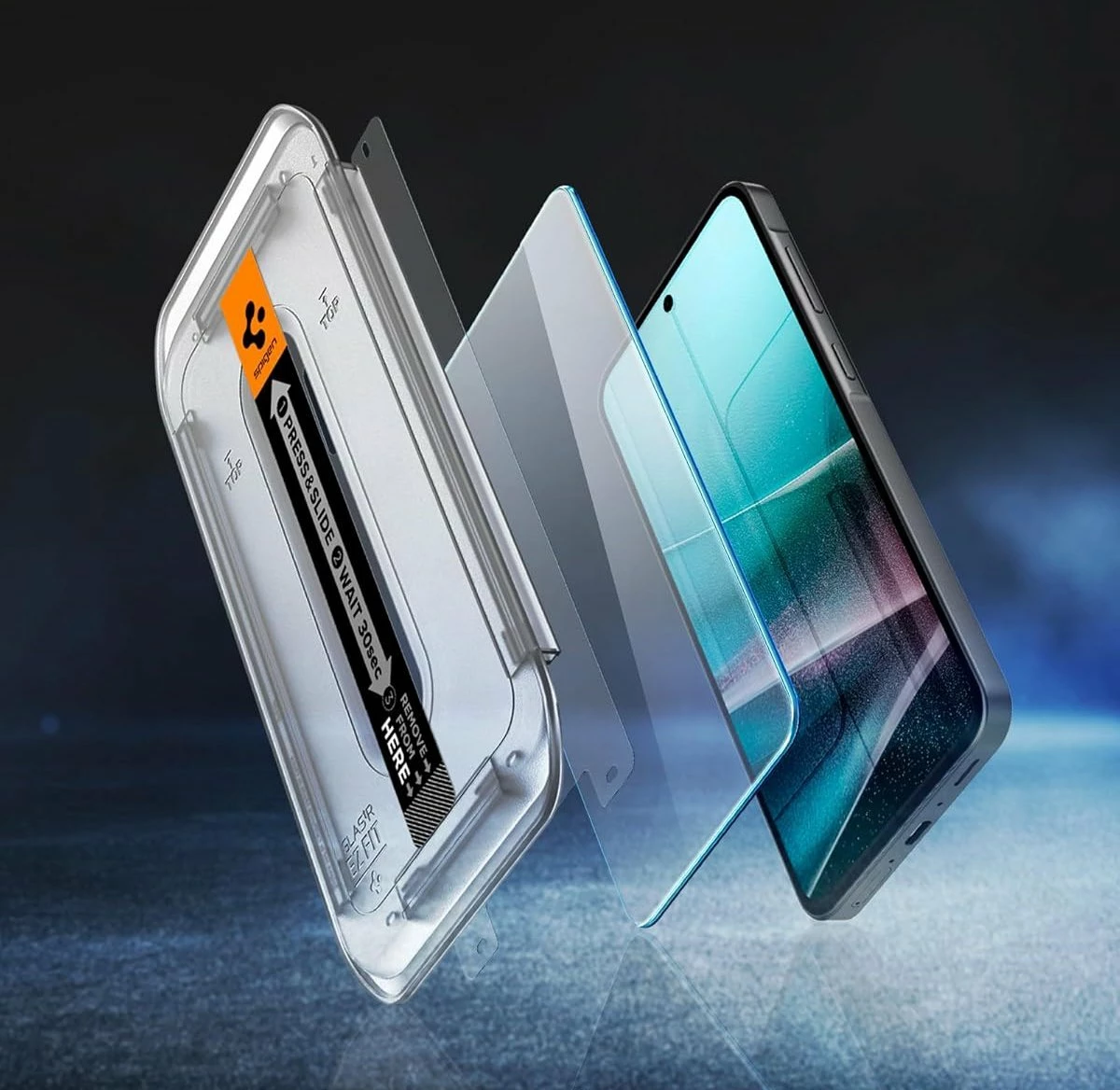 Xham i kalitur Spigen Glas.TR EZ Fit për Galaxy A36 5G, transparent, 2 copë