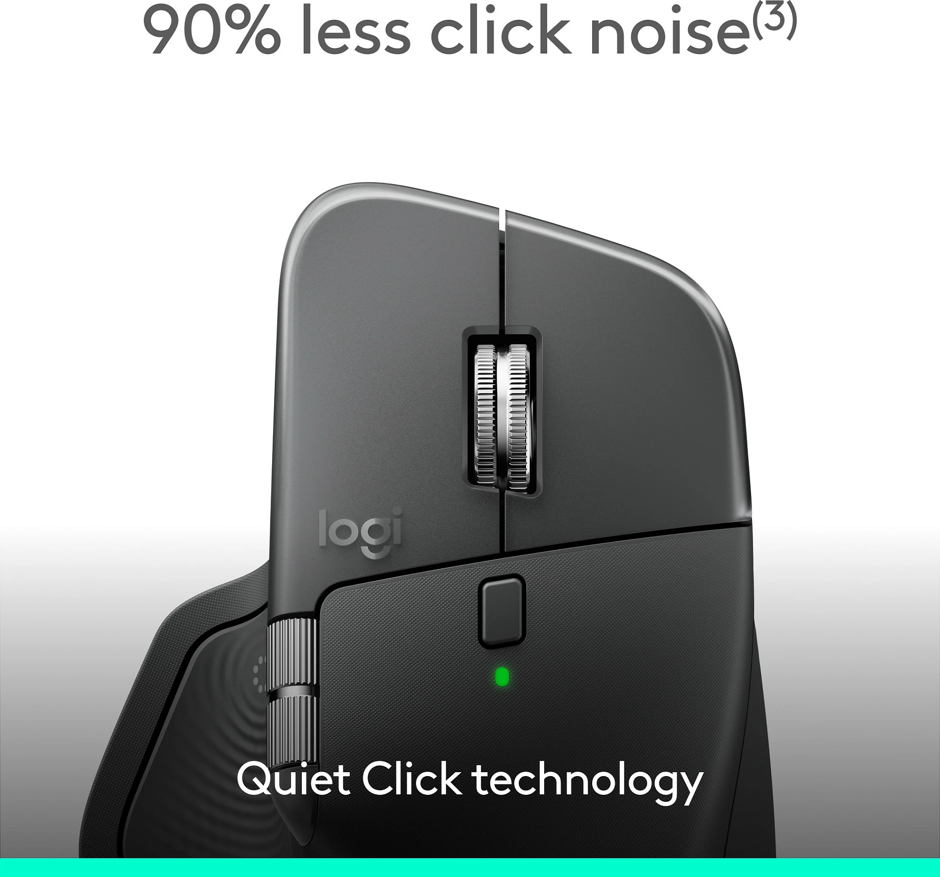 Maus Logitech MX Master 4 for Business, pa kabllo RF + Bluetooth, 8000 DPI, Logi Bolt, grafit