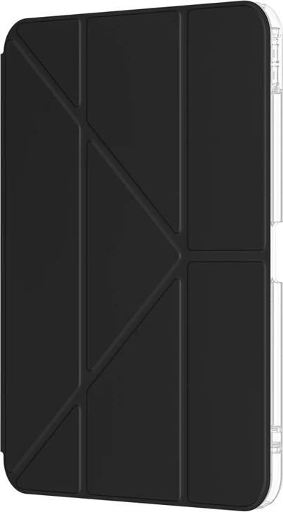 Mbështjellës tabletë AmazingThing Minimal Case për iPad Air 13" M3 (2025), me qëndrim, mbajtës Apple Pencil, pjesë e pasme transparente, i zi