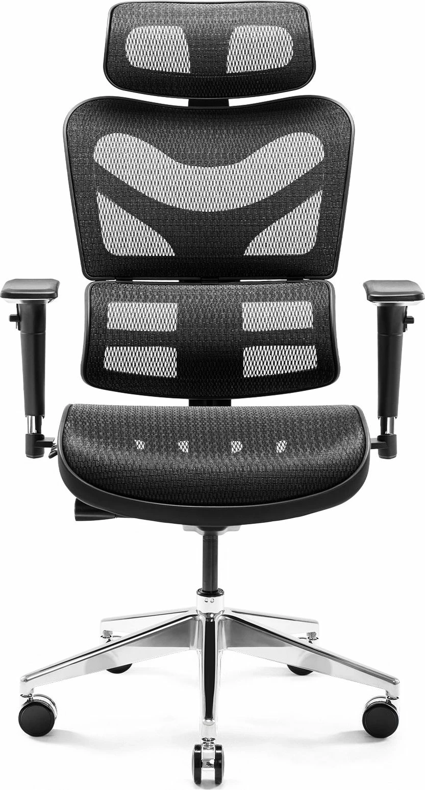 Karrige zyre Diablo Chairs V-Commander, ergonomike me rregullim lartësie/tilt, 140 kg, e zezë