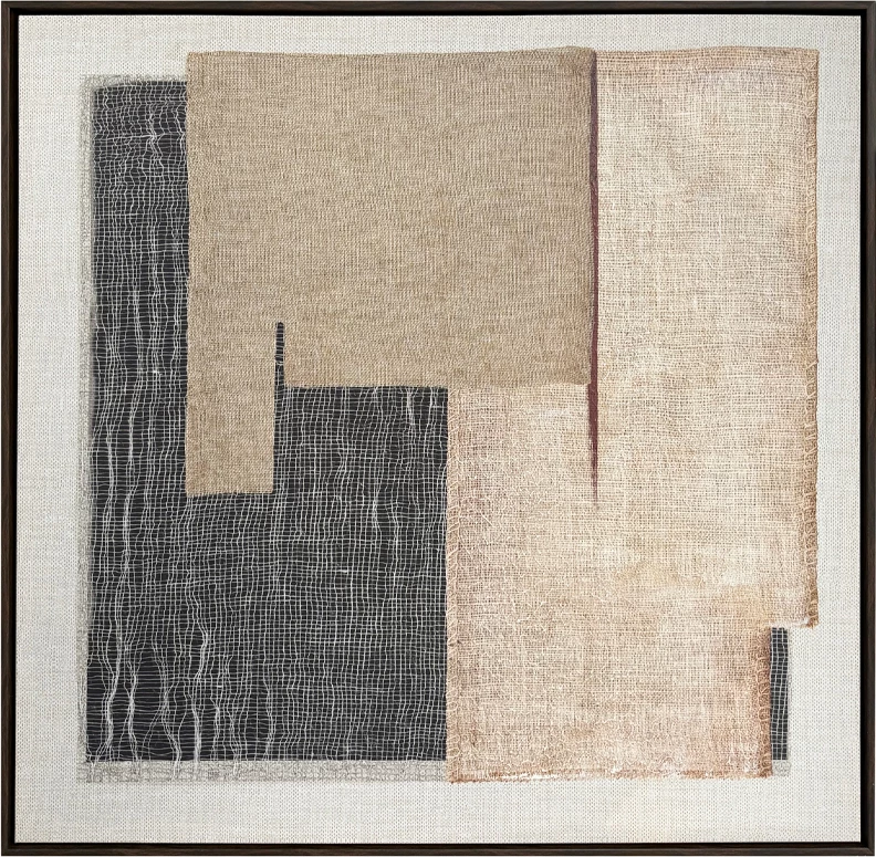 Pikturë dekorative PLIS, kanavacë, kornizë druri e errët, 80x80x4cm