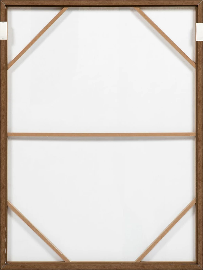 Pikturë dekorative LINEAR me kornizë, 90x120x4cm, kanavacë, bezhë, gri, e zezë, dru natyral