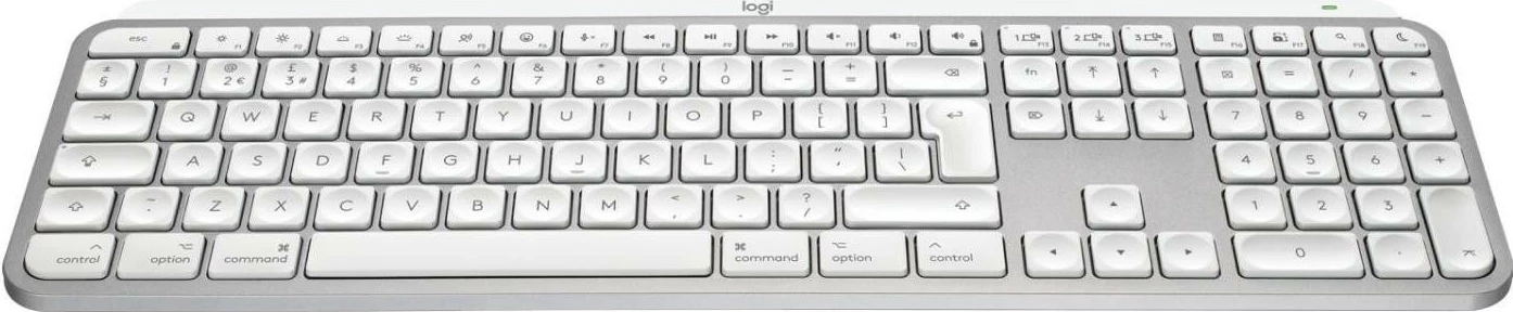Tastierë Logitech MX Keys S për Mac, wireless, ngjyrë e hirtë e çelur