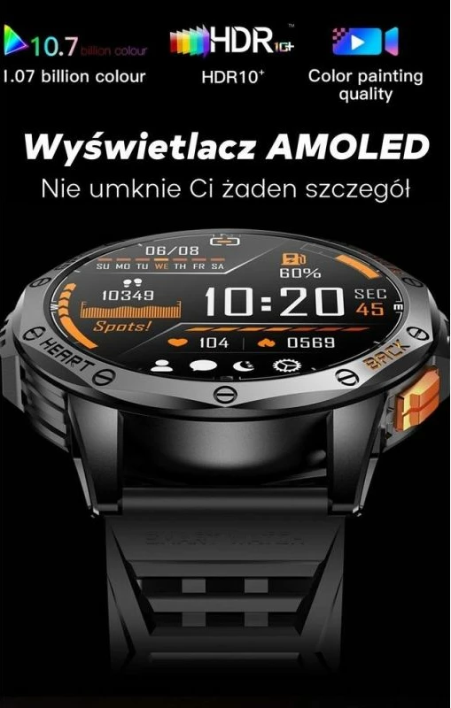 Smartwatch për meshkuj Gravity, e zezë