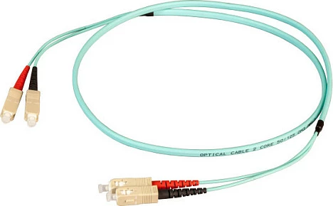Kabllo optike EFB Elektronik Duplex Patch SC-SC OM3, 50 m, LSZH, Aqua