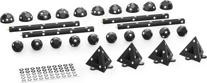 Set markerësh referencë për skaner 3D Revopoint Marker Block Kit (MARKER-BLOCK-KIT), magnetikë + ngjitës, 528 copë, i zi
