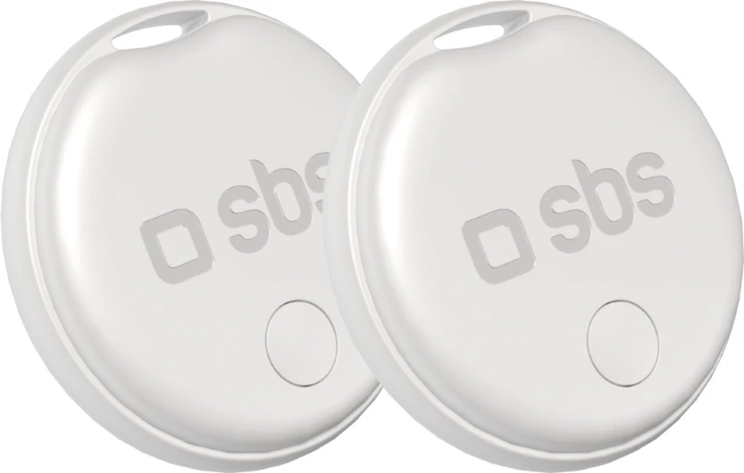 Lokalizues gjurmues, SBS, Track My Circle, kompatibil me Apple Find My, rreze alarmi 50 m, 90–100 dB, IP65, bateri CR2032, i bardhë, set 2 copë