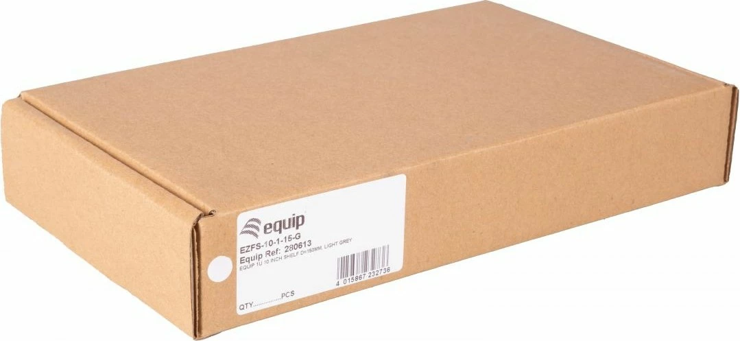 Raft serveri EQUIP Fachboden 10" 1U, 15cm, gri e çelët