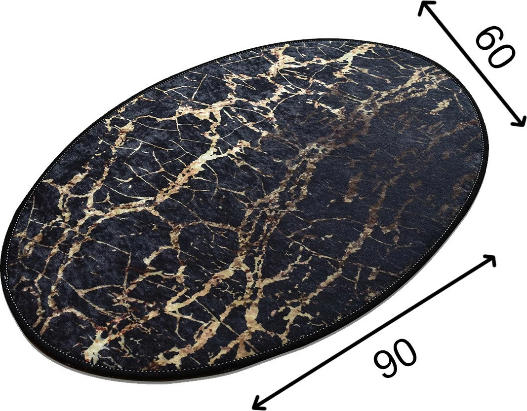 Qilim oval, model Hypnose, shumëngjyrësh, 60x90cm