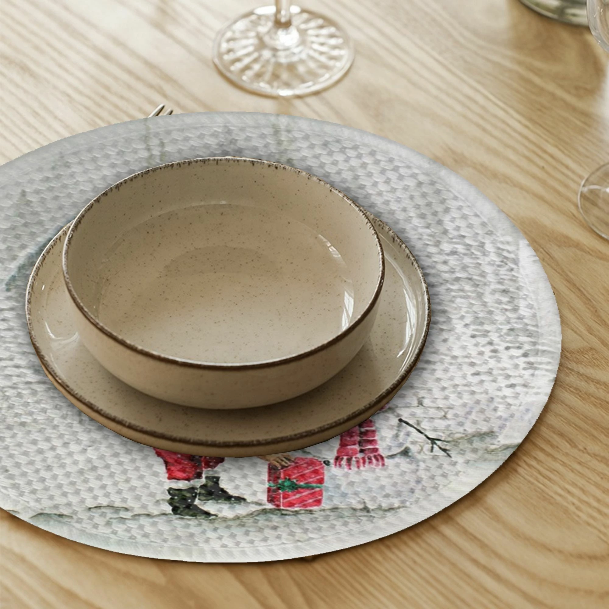Set nënshtruesish tavoline Hermia Concept, shumëngjyrësh, 4 copë, 37cm