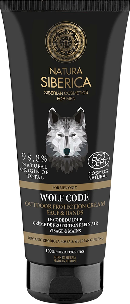 Krem për fytyrë dhe duar për meshkuj Natura Siberica Wolf Protective, 80ml