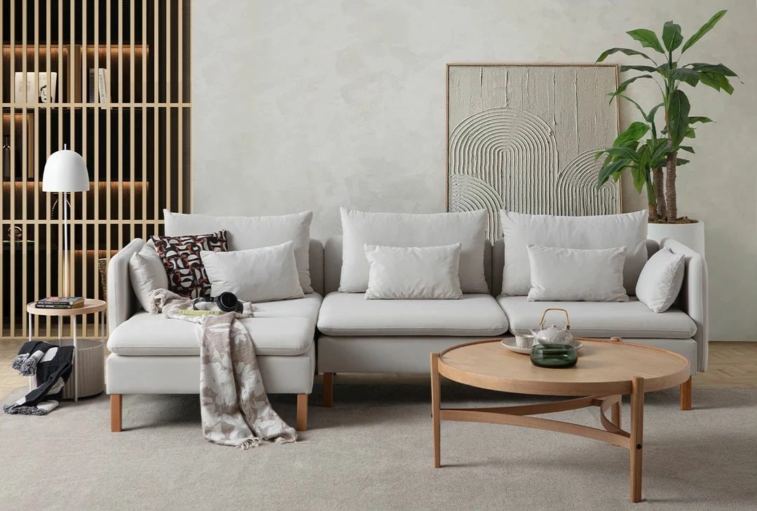 Këndare Flexy Relax, kadife krem, Atelier del Sofa