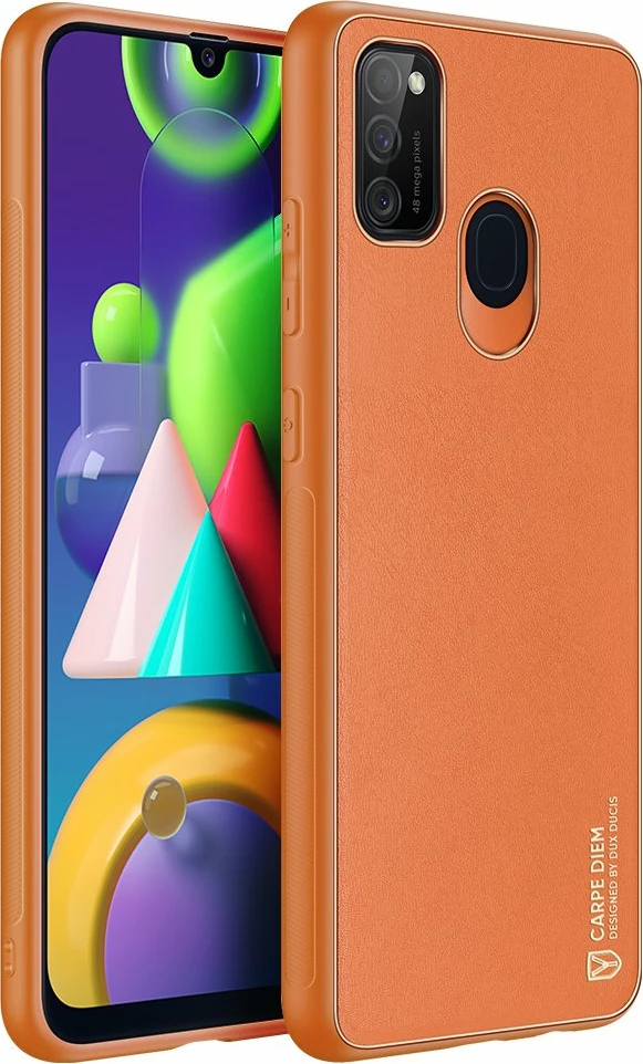 Mbështjellës Dux Ducis Yolo për Samsung Galaxy M30s, portokalli