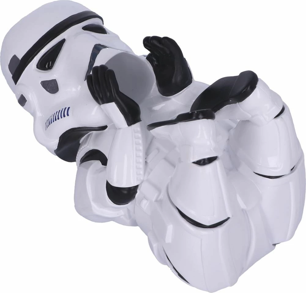 Figurinë mbajtëse shisheje NEMESIS NOW Stormtrooper Guzzler 22 cm, bardhë/zi