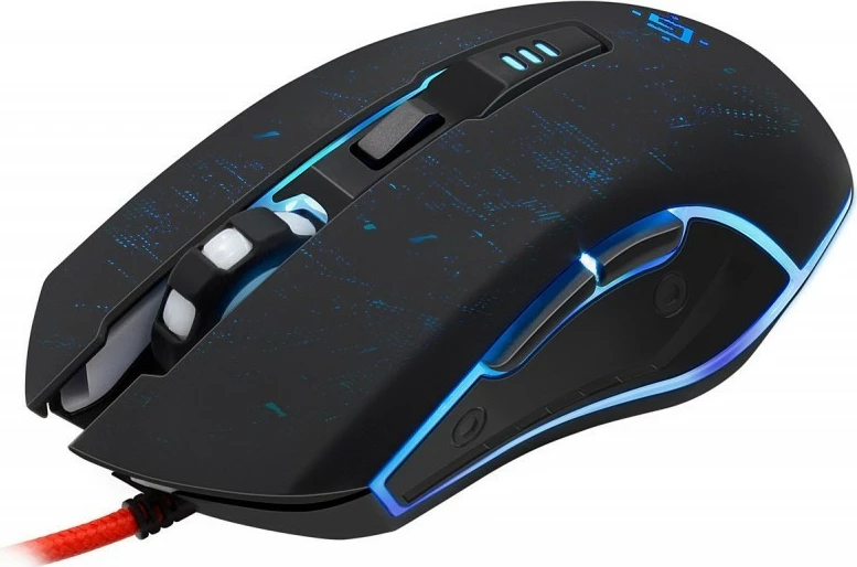 Maus gaming Defender DRAGLEN GM-907, 7200 DPI, me kabllo, RGB, i zi, me mauspad