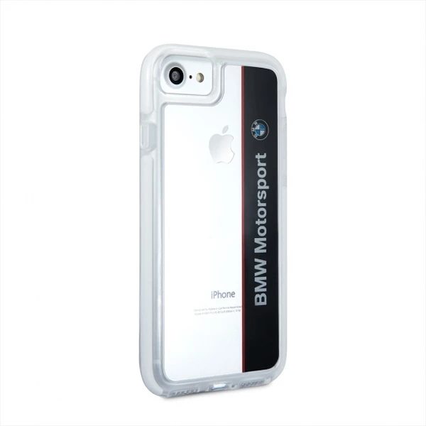 Mbështjellës BMW BMHCP7SPVNA për iPhone 7/8/SE 2020/SE 2022, transparent navy, shockproof