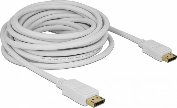 Kabllo DisplayPort DeLOCK 84861, 7m, DP 1.2, 4K 60Hz, e bardhë