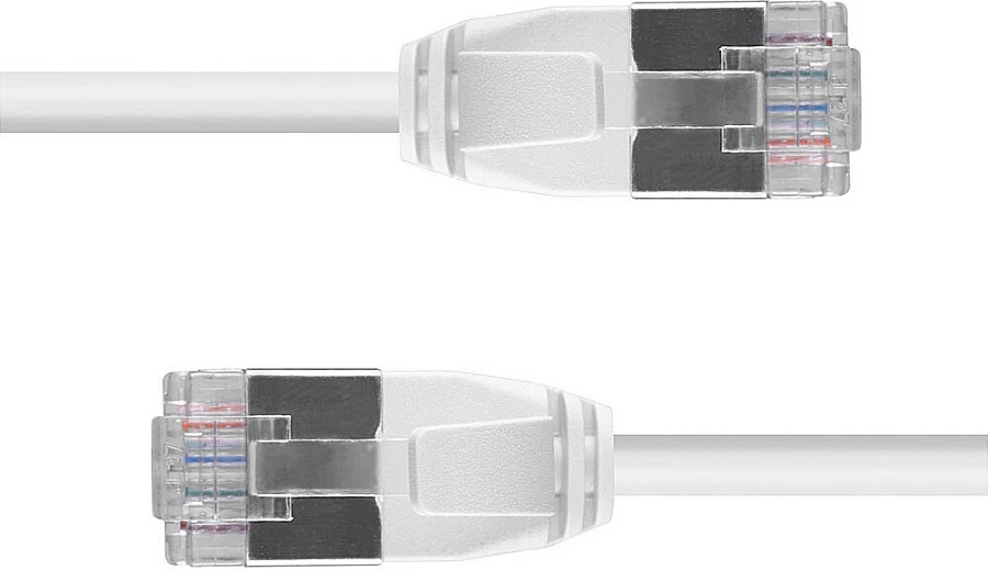 Kabllo LAN LINDY Cat6A Ultra Slim, RJ45, 1.5m, gri