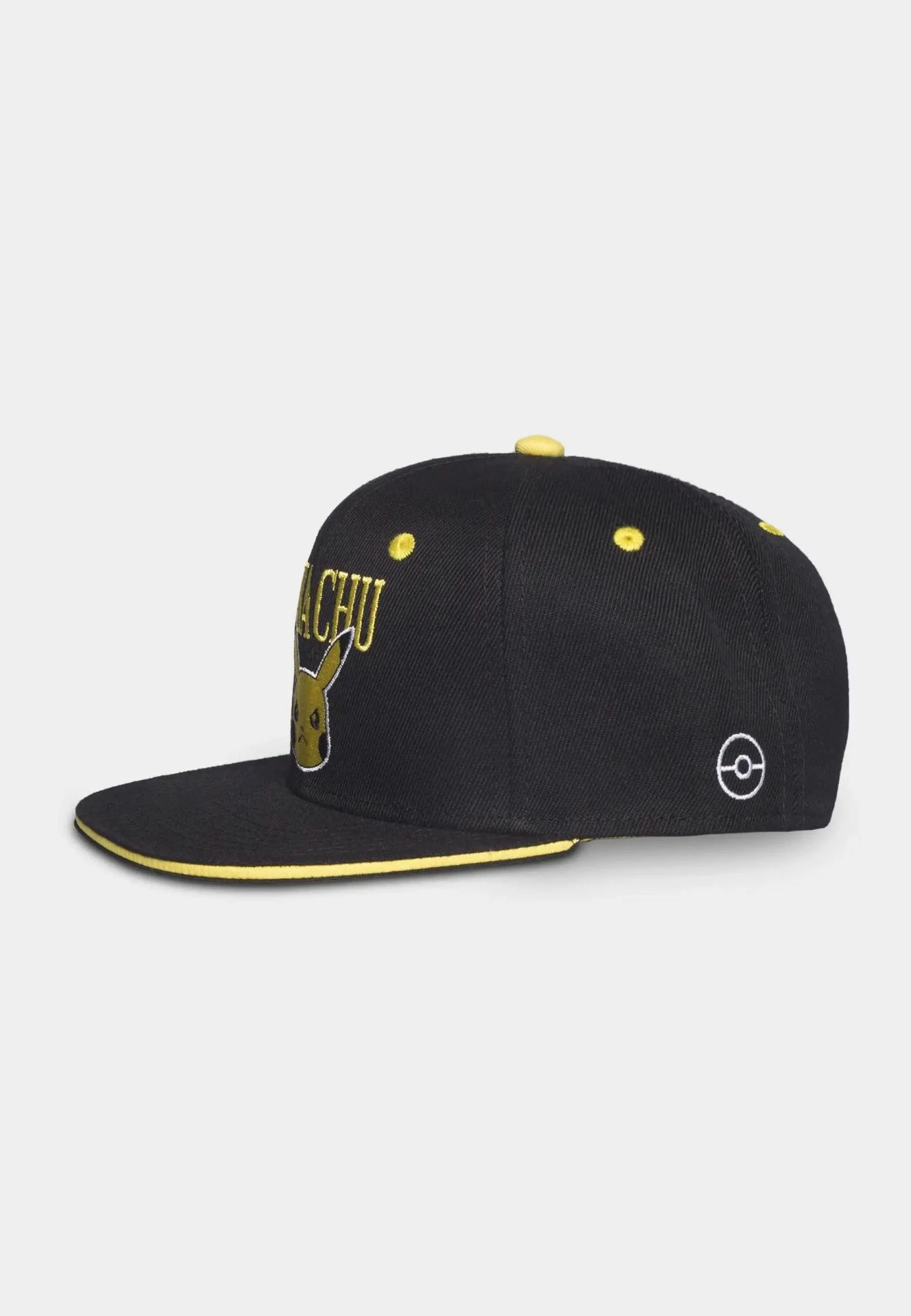 Kapelë snapback Difuzed Pokémon Angry Pika, pambuk twill, e zezë/verdhe
