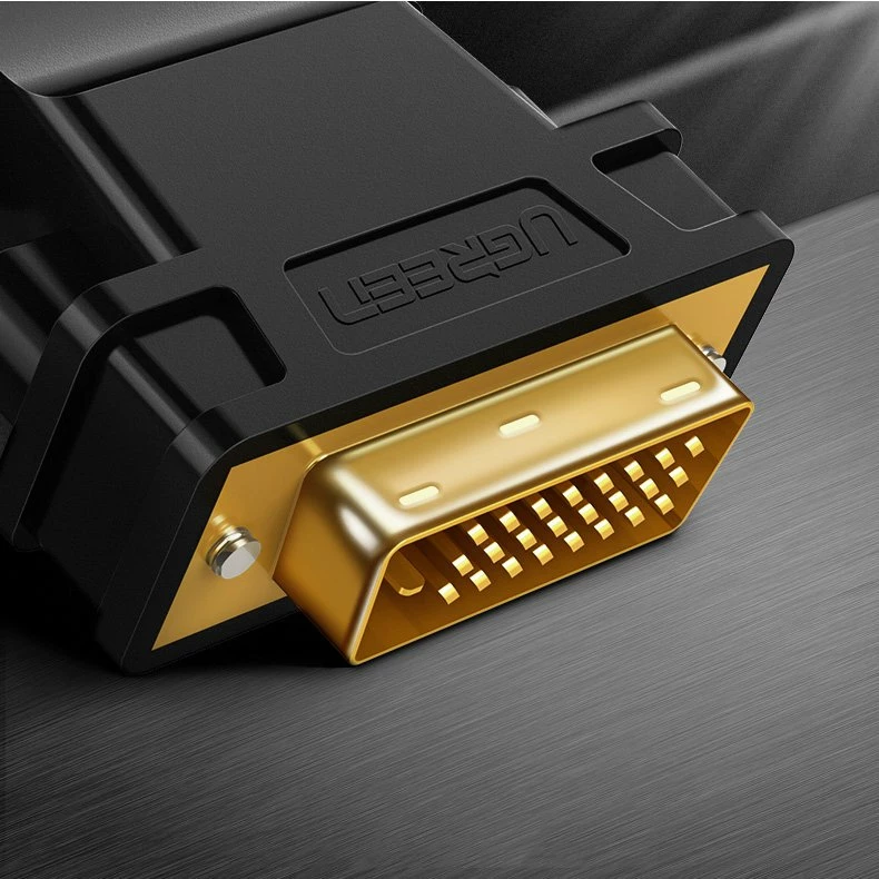 Adapter HDMI në DVI-D 24+1 Ugreen 20124, FHD, i zi