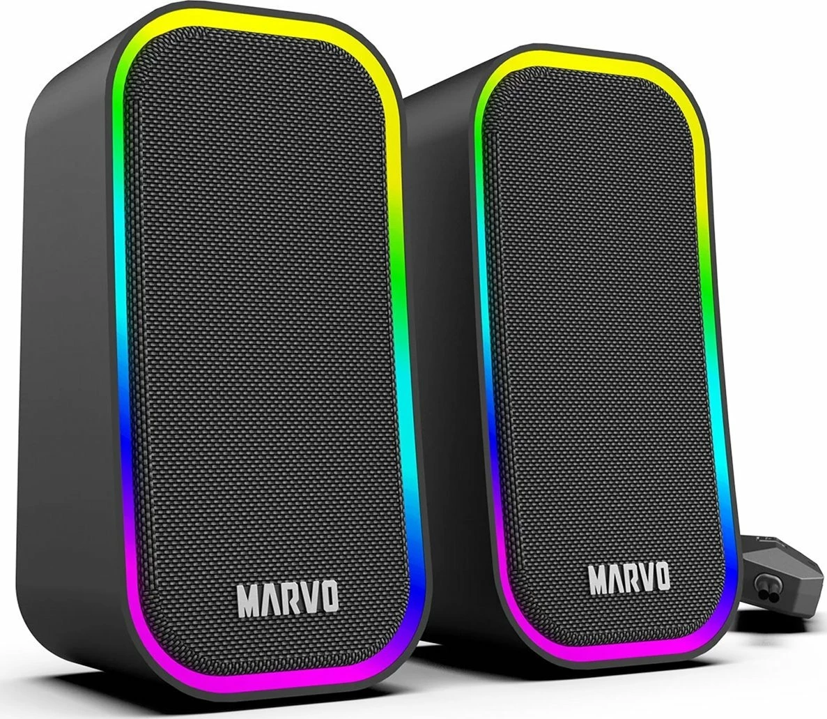 Altoparlantë Marvo HAVOC 20BK SG-285 BK 2.0 6W RGB, të zeza