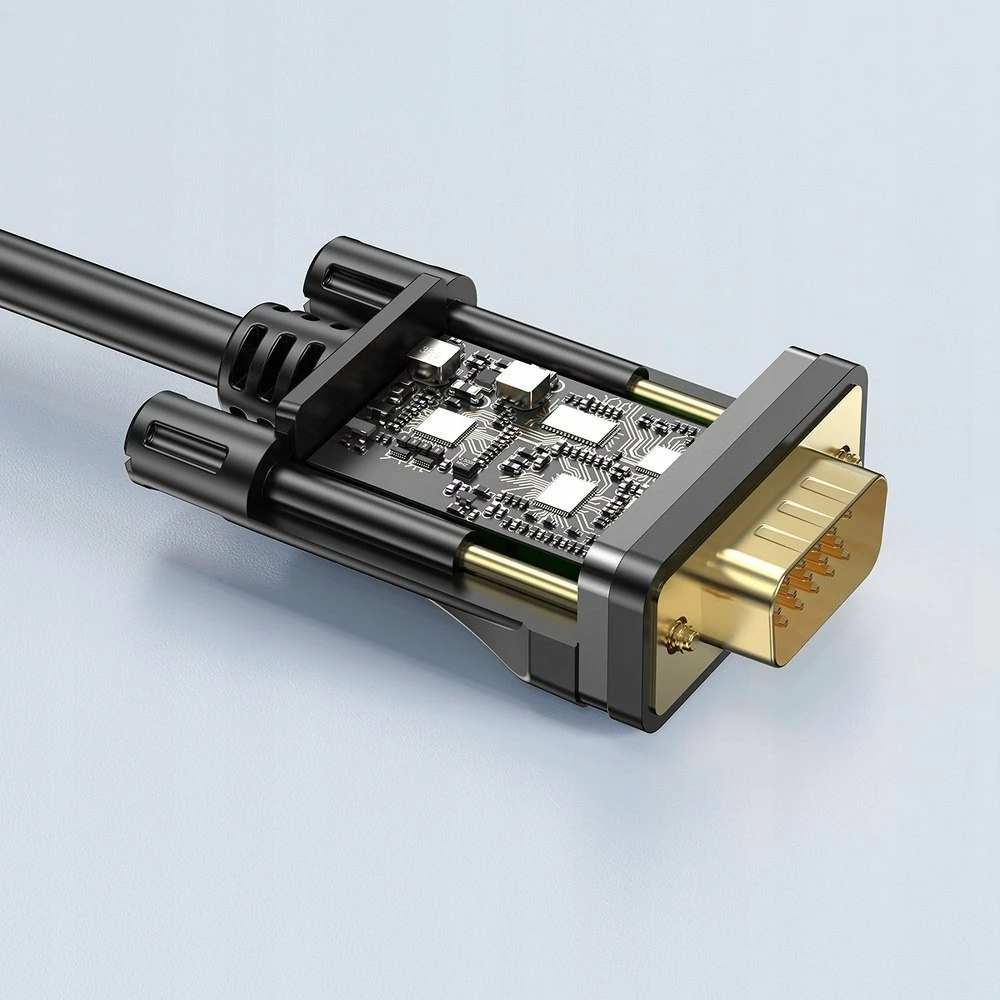 Kabllo HDMI në VGA Unitek V1185A01 2m Full HD 60Hz, e zezë