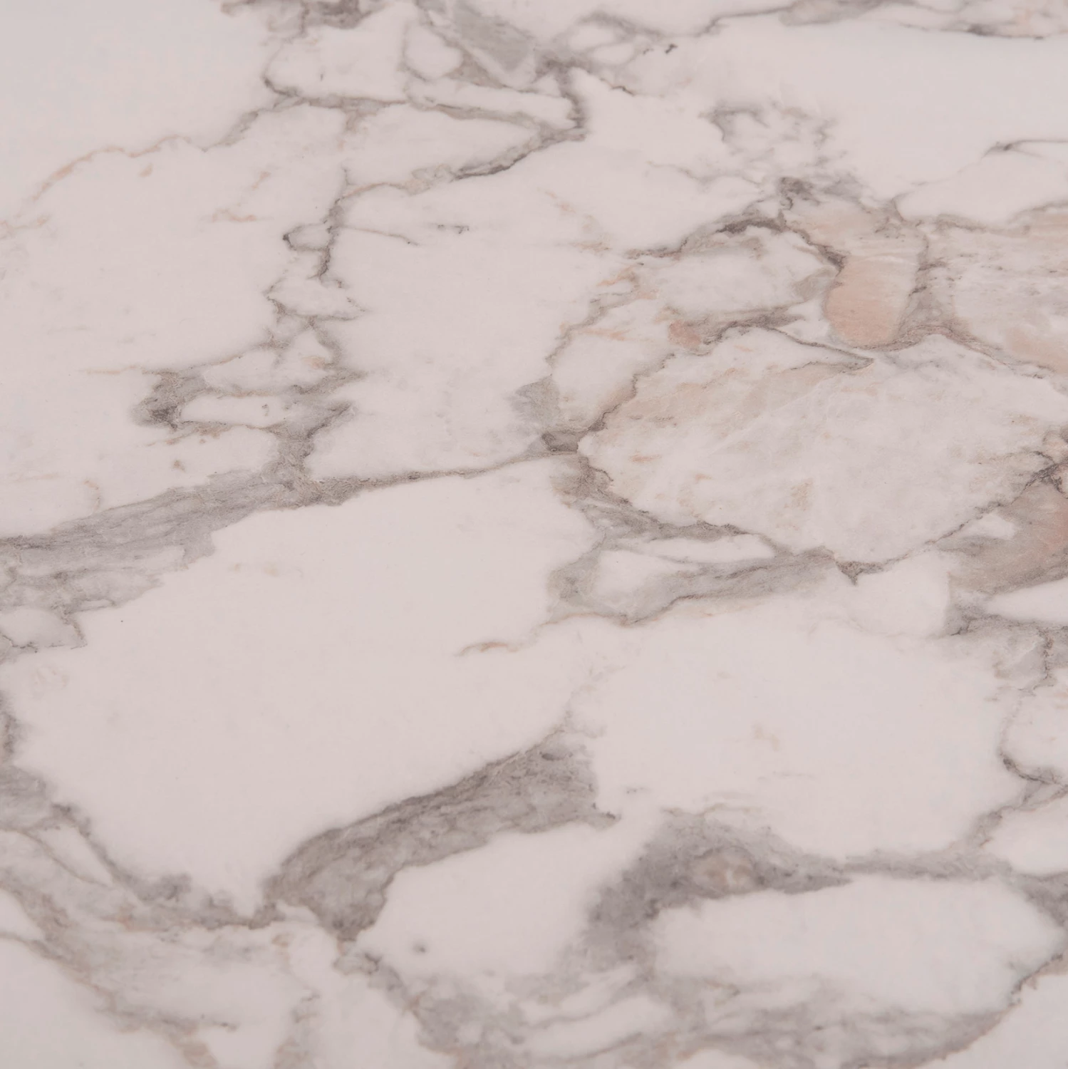 Tavolinë kuzhine LANA, pamje mermeri të bardhë, këmbë metalike të zeza, 140x70x72cm