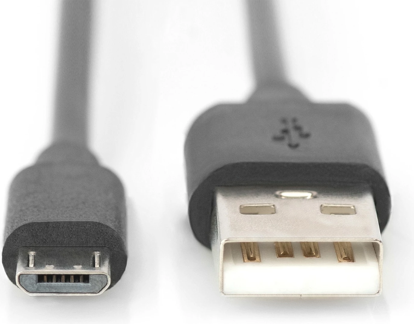 Kabllo USB 2.0 Digitus, 1m, USB A në Micro-USB B, e zezë