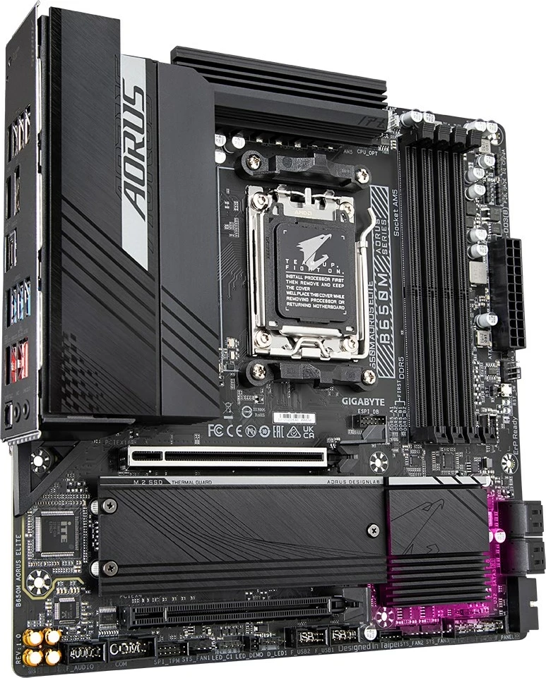 Pllakë amë Gigabyte B650M AORUS ELITE, Socket AM5, për AMD Ryzen, DDR5, PCIe 5.0, 2.5GbE LAN