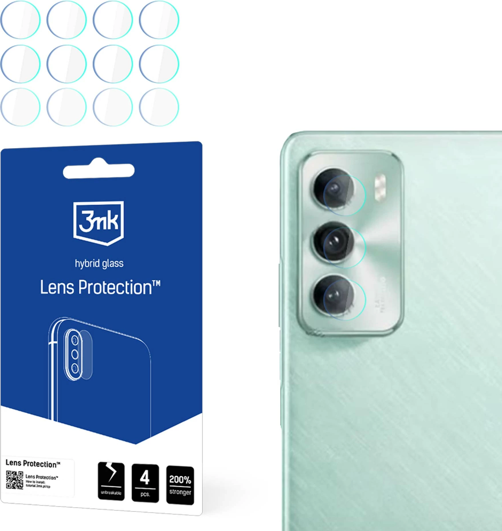 Mbrojtës kamerë 3mk Protection për Oppo Reno 12