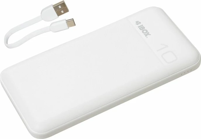 Power bank iBox PB10 10000 mAh, e bardhë