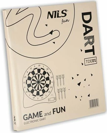 Tabela elektronike e dartit Triton TDE01 NILS FUN, 32 mënyra loje, deri 8 lojtarë, set 6 shigjeta