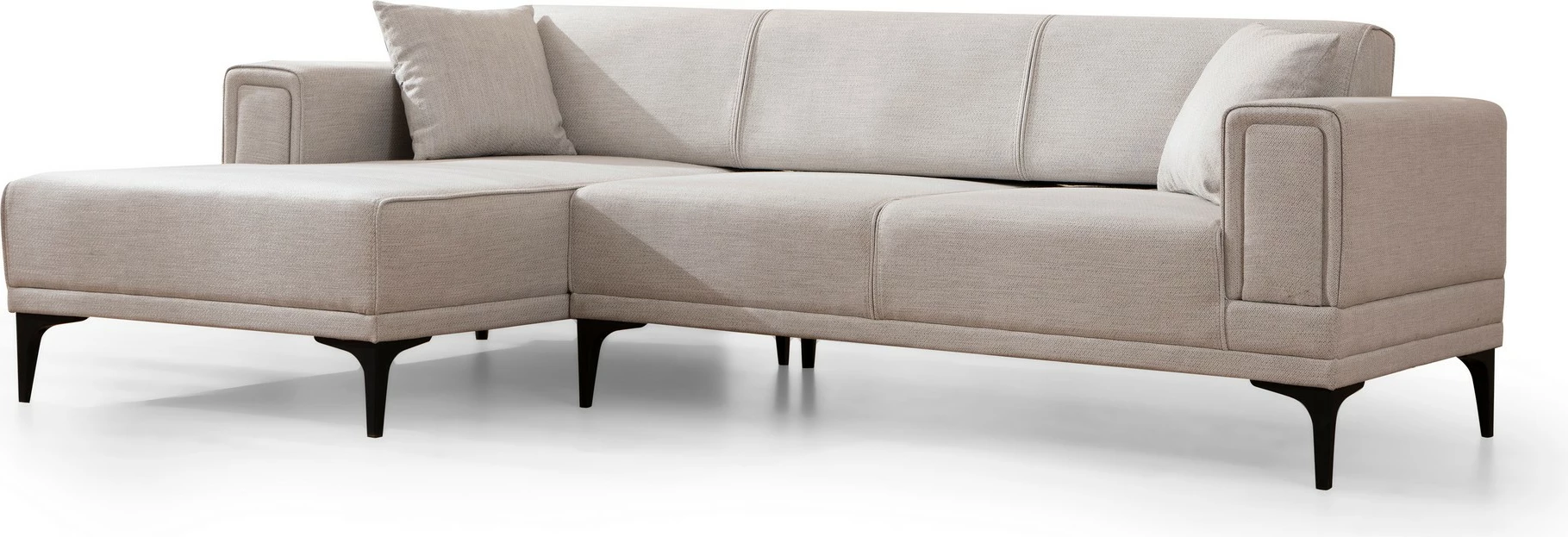 Kënd divan-krevat Atelier del Sofa, Horizon majtas, ngjyrë ecru