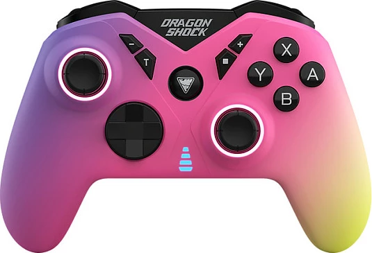 Kontroller DragonShock Nebula Pro wireless për Nintendo Switch, Bluetooth, USB-C, LED, 550mAh, multicolor
