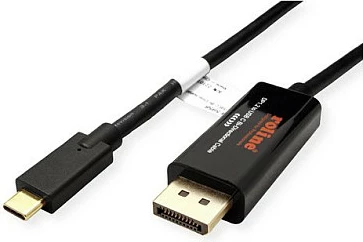 Kabllo ROLINE 11.04.5958 USB-C në DisplayPort, 2 m, 4K@60Hz, e zezë