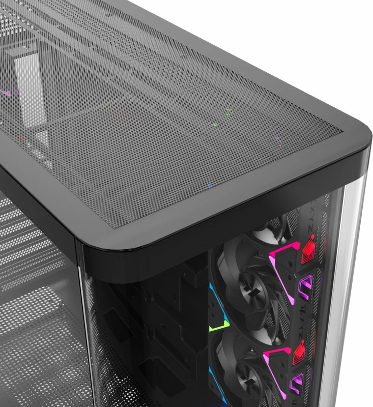 Kasë XYZ PC GEAR Quantum X-CS-QUANTUM-B Midi Tower ATX ARGB me xham të temperuar, e zezë