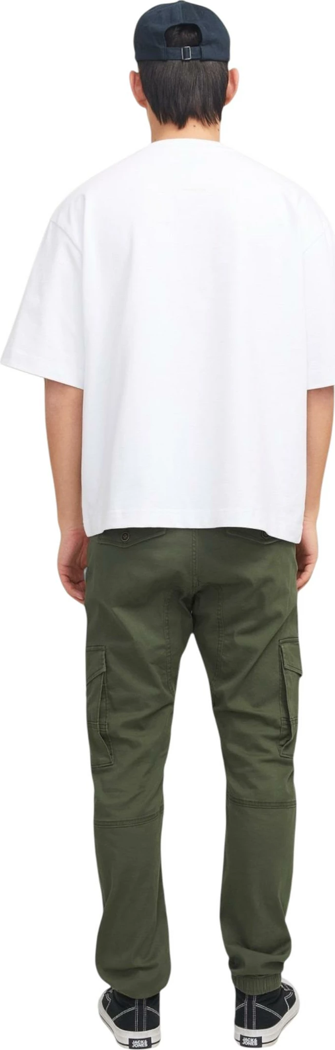 Pantallona cargo për meshkuj Jack & Jones Paul Flake AKM 542 NOOS, të gjelbra ulliri [Madhësia: W29 L32]